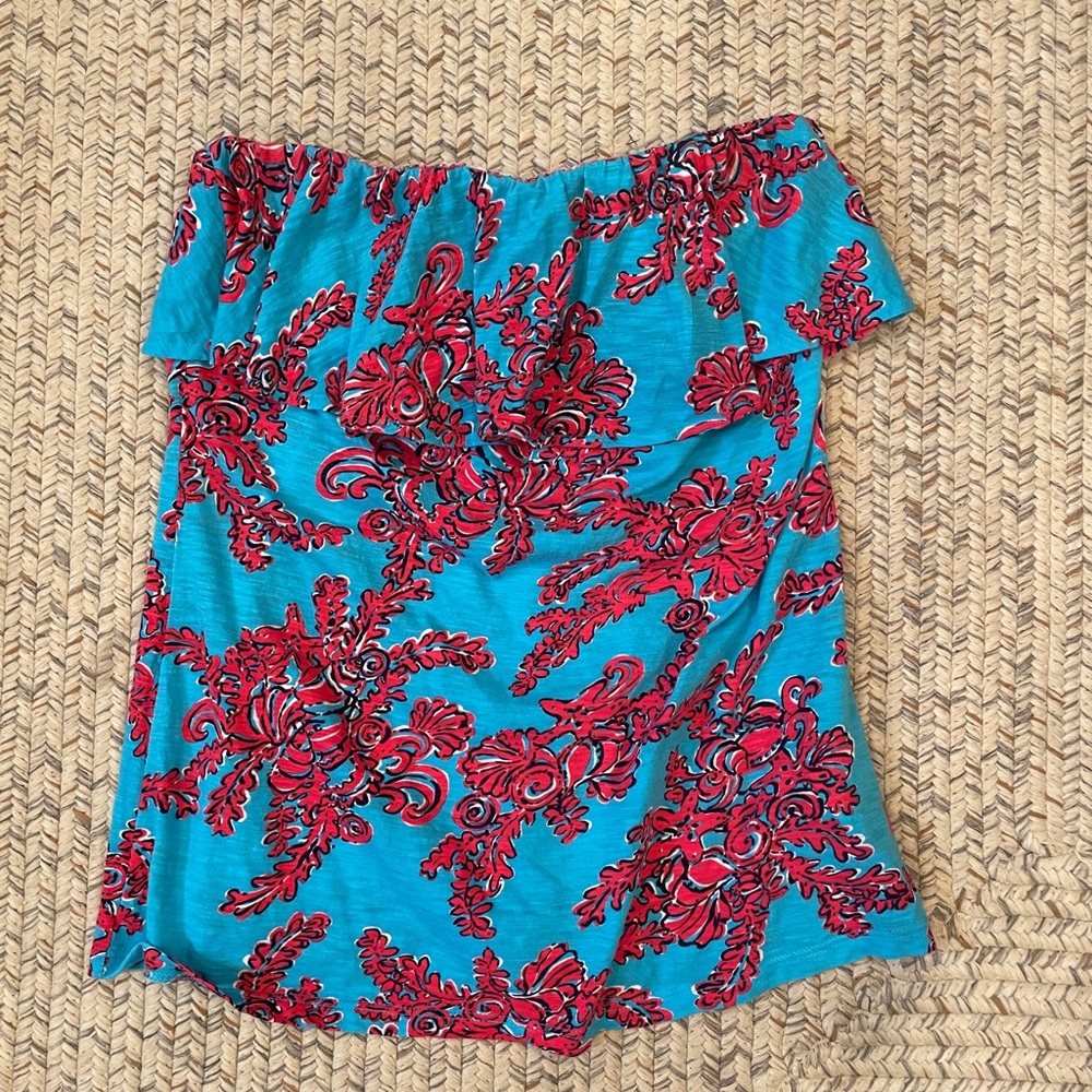 Lilly Pulitzer strapless top M